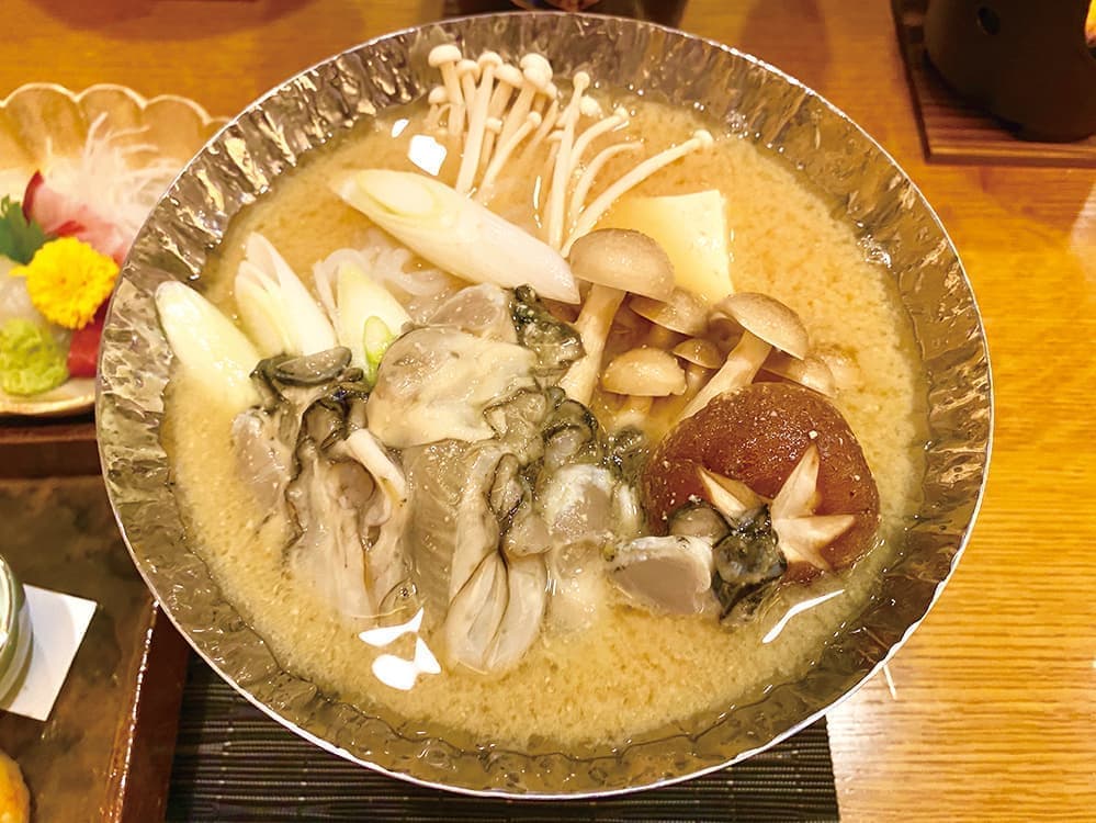 かき鍋みそ仕立て